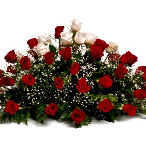 Centre de roses amb panícula