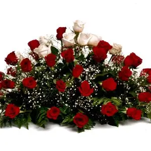 Centre de roses amb panícula