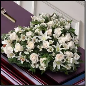 Corazón de flor variada