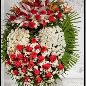 Corona roses amb dos capçals