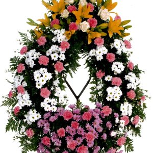 Corona de flors variada