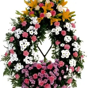 Corona de flors variada